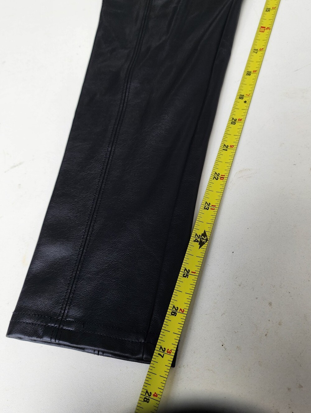 NWOT Nordstrom Faux Leather Rayon Leggings Black High Waisted Skinny Pants  M - Picture 5 of 11